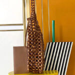 Saint Laurent Le 5 A 7 Large In Wood Beads 823807 Coffee
